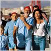 La Vie aquatique : photo Anjelica Huston, Bill Murray, Michael Gambon, Wes Anderson, Willem Dafoe