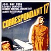 Correspondant 17 : affiche Alfred Hitchcock, Herbert Marshall, Joel McCrea, Laraine Day