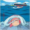 Ponyo sur la falaise : affiche Hayao Miyazaki