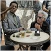 The Limits of Control : photo Gael García Bernal, Isaach de Bankolé, Jim Jarmusch
