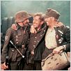 Croix de fer : photo Fred Stillkrauth, James Coburn, Sam Peckinpah, Vadim Glowna