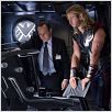 Avengers : Photo Chris Hemsworth, Clark Gregg, Joss Whedon