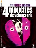 Quatre mouches de velours gris