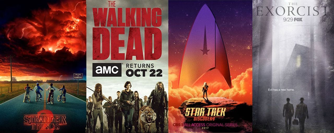 Stranger Things, The Walking Dead, Star Trek Discovery... Les séries font le plein d'affiches