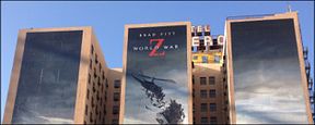 "World War Z" : l'affiche gigantesque du film sur un grand hôtel !