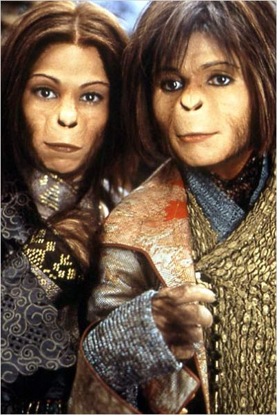 La Planète des singes : Photo Helena Bonham Carter, Lisa Marie, Tim Burton