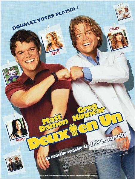 Deux en un : affiche Bobby Farrelly, Greg Kinnear, Matt Damon, Peter Farrelly