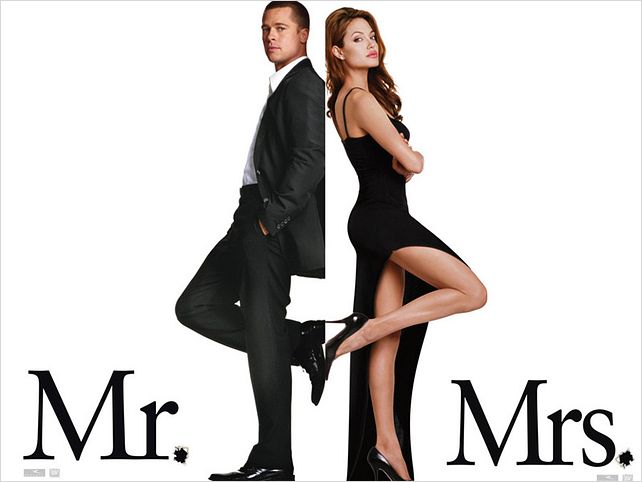 Mr. & Mrs. Smith : affiche Angelina Jolie, Brad Pitt, Doug Liman