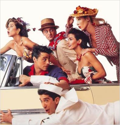 Friends : photo Courteney Cox, David Schwimmer, Jennifer Aniston, Lisa Kudrow, Matt LeBlanc