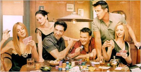 Friends : photo Courteney Cox, David Schwimmer, Jennifer Aniston, Lisa Kudrow, Matt LeBlanc