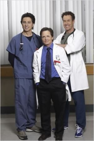 Scrubs : photo John C. McGinley, Michael J. Fox, Zach Braff