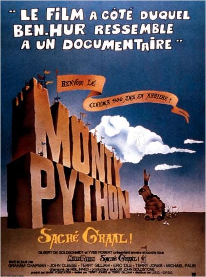 Monty Python, sacré Graal : photo Graham Chapman, John Cleese, Terry Gilliam