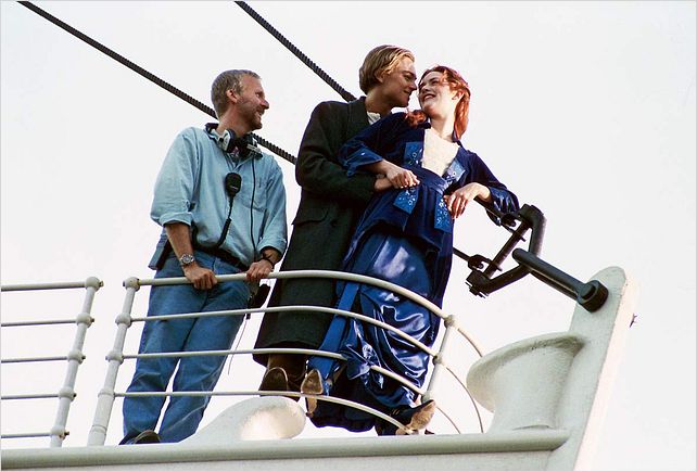 Titanic : Photo James Cameron, Kate Winslet, Leonardo DiCaprio