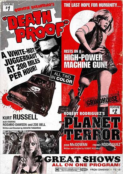 Boulevard de la mort - un film Grindhouse : affiche Quentin Tarantino, Robert Rodriguez