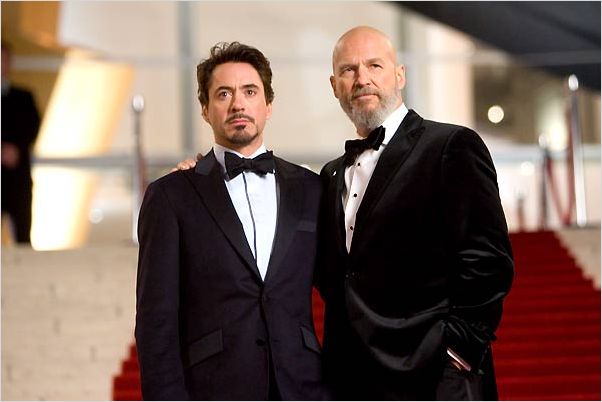 Iron Man : photo Jeff Bridges, Jon Favreau, Robert Downey Jr.