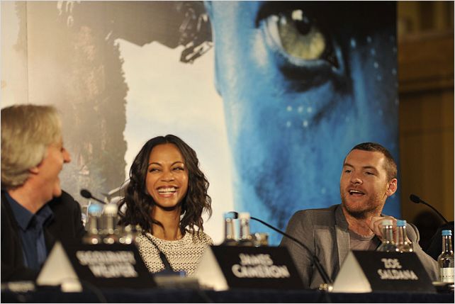 Avatar : photo James Cameron, Sam Worthington, Zoe Saldana