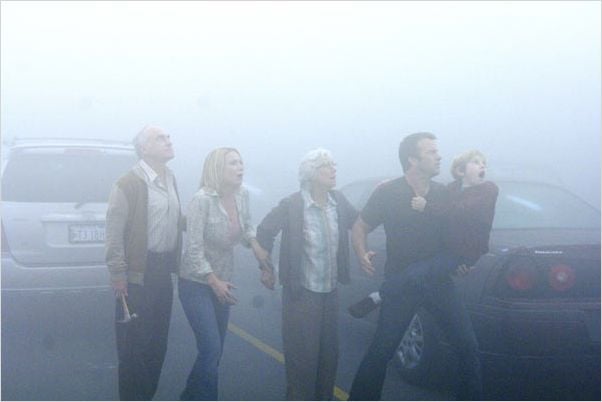 The Mist : Photo Frances Sternhagen, Frank Darabont, Jeffrey DeMunn, Laurie Holden, Nathan Gamble