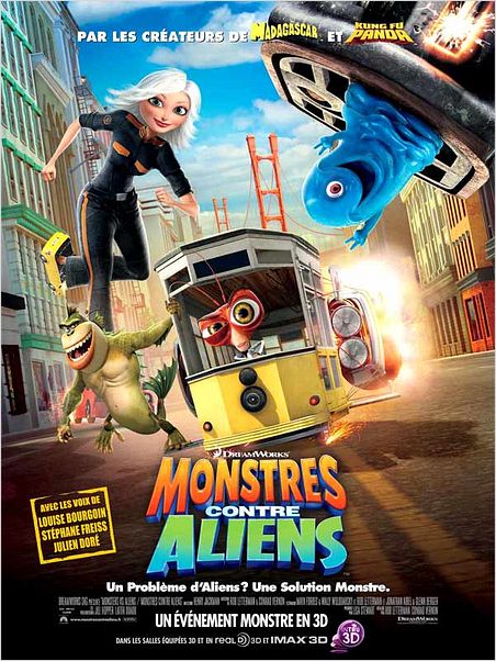 Monstres contre Aliens : Affiche Conrad Vernon, Rob Letterman