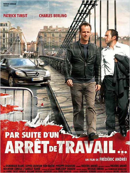 Par suite d'un arrêt de travail... : affiche