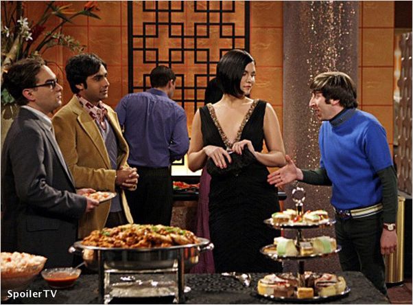 The Big Bang Theory : Photo Jodi Lyn O'Keefe, Johnny Galecki, Kunal Nayyar, Simon Helberg