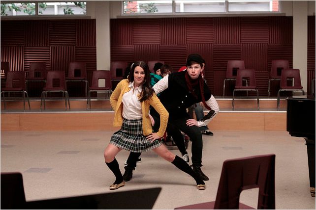 Glee : Photo Chris Colfer, Lea Michele