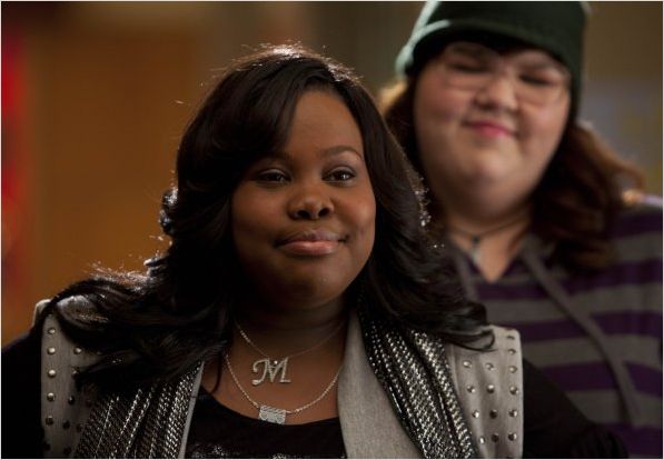 Glee : photo Amber Riley, Ashley Fink