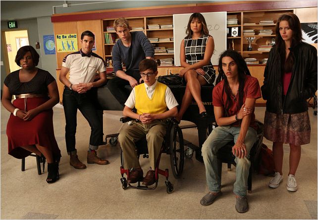 Photo Alex Newell, Chord Overstreet, Darren Criss, Jenna Ushkowitz, Kevin McHale