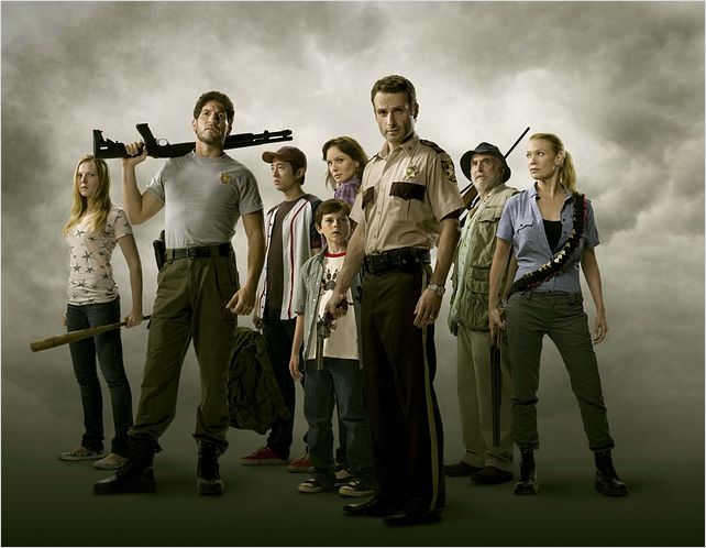 The Walking Dead : Photo Andrew Lincoln, Chandler Riggs, Emma Bell, Jon Bernthal, Laurie Holden