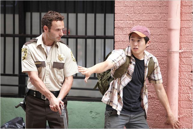 The Walking Dead : Photo Andrew Lincoln, Steven Yeun