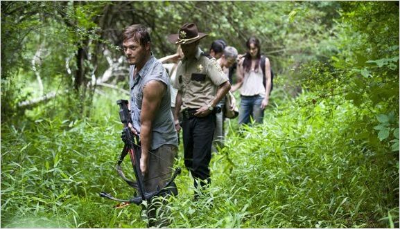 Photo Andrew Lincoln, Norman Reedus, Sarah Wayne Callies