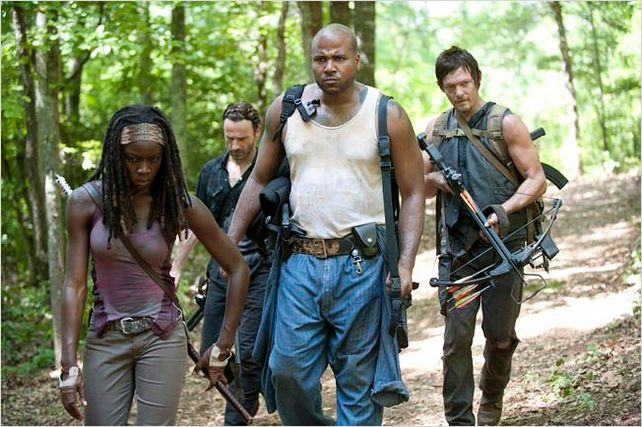 The Walking Dead : photo Andrew Lincoln, Danai Gurira, Norman Reedus, Vincent Ward (II)