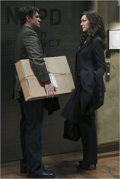Castle : photo Laura Prepon, Nathan Fillion