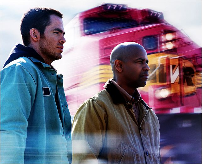 Unstoppable : Photo Chris Pine, Denzel Washington, Tony Scott