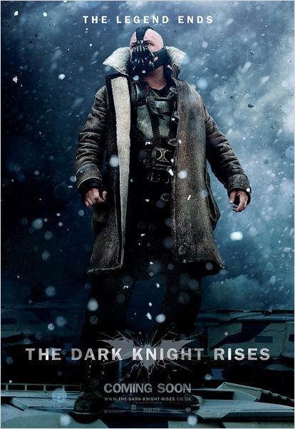 The Dark Knight Rises : Affiche Christopher Nolan, Tom Hardy