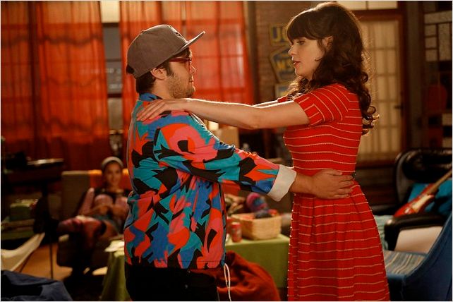 New Girl : photo Charlie Saxton, Zooey Deschanel