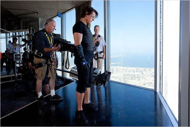 Mission : Impossible - Protocole fantôme : photo Brad Bird, Tom Cruise