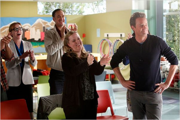 Go On : photo Julie White, Matthew Perry, Sarah Baker, Seth Morris