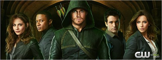 Arrow : photo Colin Donnell, David Ramsey, Katie Cassidy, Stephen Amell, Willa Holland