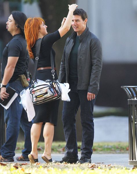 Tom Cruise sur le tournage de 