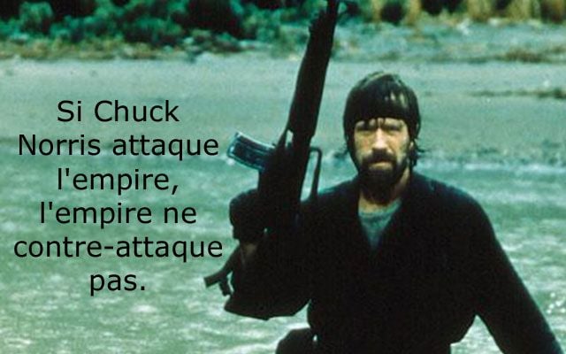 Chuck Norris VS… l�Empire Chuck Norris a formé Yoda Chuck Norris VS… l�Empire Chuck Norris a formé Yoda